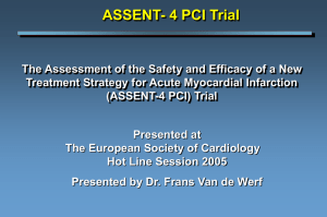 (ASSENT-4 PCI) Trial - Clinical Trial Results