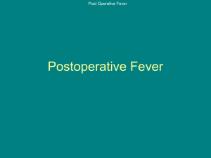 Postoperative Fever