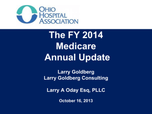 ipps Update For Fy 2014 - Ohio Hospital Association
