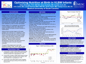 optimizing nutrition in very low-birthweight infants