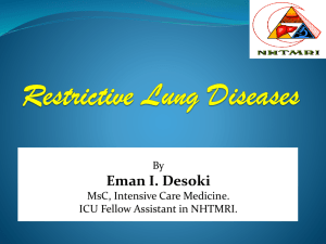 Restrictive lung diseases