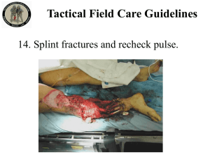 Tactical Field Care #3 - Journal of Special Operations Medicine