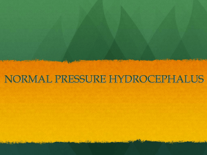 Normal pressure hydrocephalus
