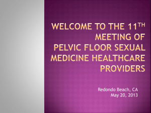 the 11th Meeting of Pelvic Floor Sexual Medicine Healthcare