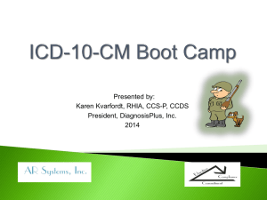 Preparing for ICD-10
