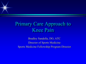 Anterior Knee Pain - Delaware Academy of Family Physicians