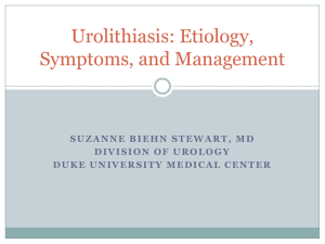 Urolithiasis: Etiology, Symptoms, and Management