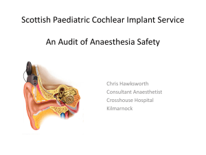 Scottish Paediatric Cochlear Implant Service and