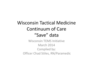 Continuum of Care Save Data, 2014 TEMS Summit PowerPoint
