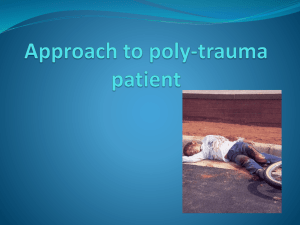 Approach for poly-trauma patient