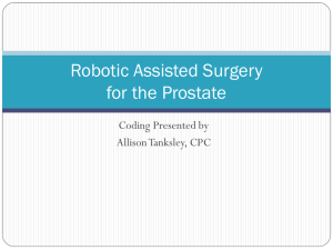 October 10, 2013 Robotic Assisted Surgery Coding Presentation