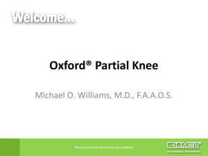 Oxford® Partial Knee