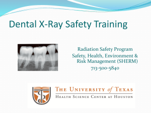Dental X-Ray Safety Training
