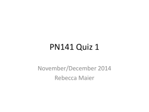 Rebecca`s PN141 Quiz 1 With answers 11-19