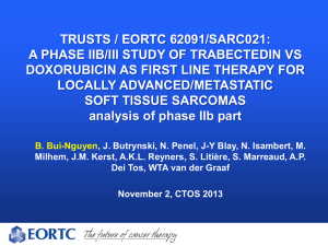 A Phase IIB/III Study Of Trabectedin Vs Doxorubicin As First Line