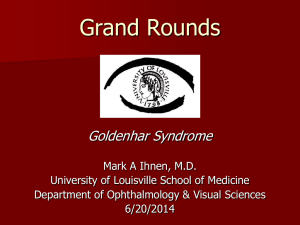 Goldenhar Syndrome - University of Louisville Department of