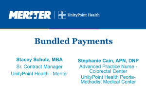 Bundled Payment - UnityPoint Health