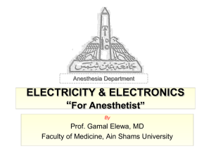 electricity anesthesia