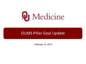 OUMS Pillar Goal Update