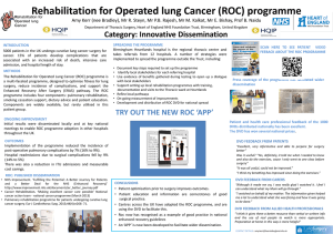 Rehabilitation for operated lung cancer (ROC) programme