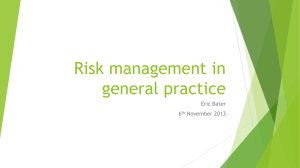 Risk management in general practice