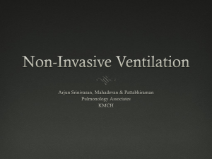 12. Non-Invasive Ventilation