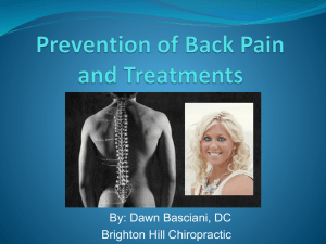 Prevention of Back and Neck Pain