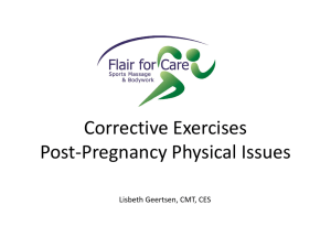Corrective Exercises Post-pregnancy