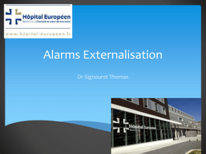 Alarms Externalisation