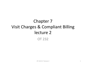 Chapter 7 Visit Charges & Compliant Billing lecture 2