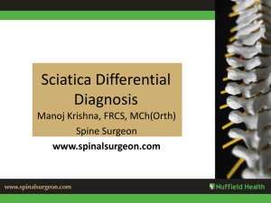 Sciatica Differential Diagnosis(C1)