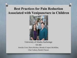 Best Practices for Pain Reduction Associated with Venipuncture in