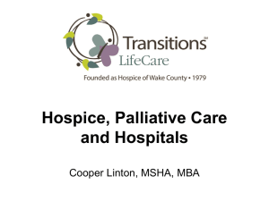 How Hospital and Hospice/Palliative Care Organizations