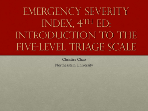 ESI Triage System: Why Emerfency Departments Should Consider a