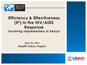 Efficiency & Effectiveness - International AIDS Society
