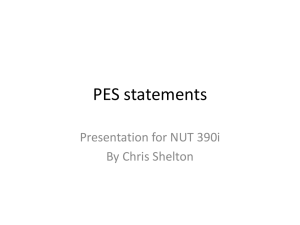 PES statements - Chris Shelton