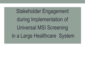 View tips on stakeholder engagement.