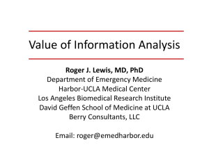 Value of Information Lewis March 2013 - C-MORE