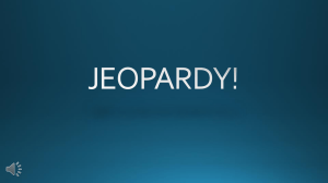 Jeopardy! Game Tool - Washington State Hospital Association