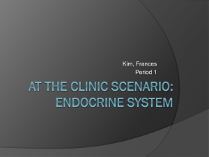 At the Clinic Scenario: Endocrine System