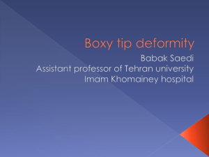 Boxy tip deformity