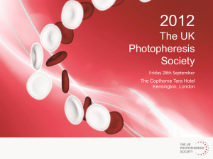 UKPS Slide Show 2012 - The UK Photopheresis Society