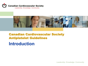 Introduction - Thrombosis Canada