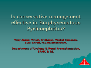 Conservative management of emphysematous