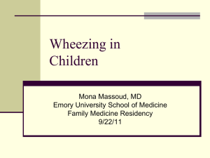 Wheezing in Children