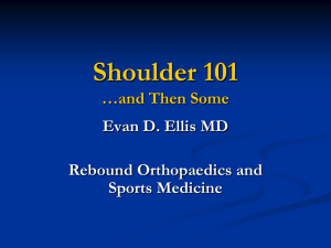 Shoulder 101…And Then Some – Evan Ellis, MD