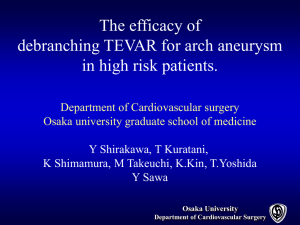 The Efficacy of Debranching TEVAR for Arch Aneurysms in High