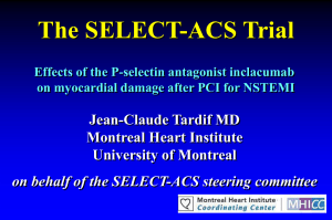 The SELECT-ACS Trial Effects of the P