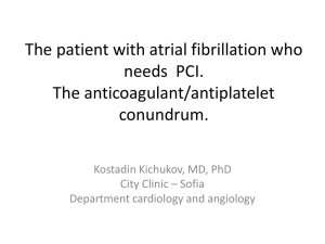 Atrial Fibrillation (Management of) 2010 and Focused Update (2012)