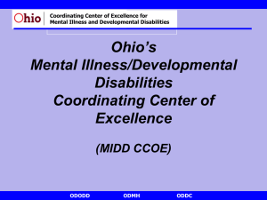 Towards Best Practice in Dual Diagnosis: The Ohio Model